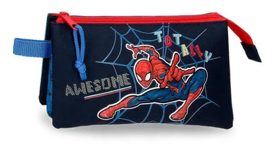 Spiderman Pencil Case 2 Zip 3 Pockets