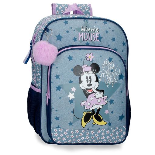 Backpack Minnie Mouse & Daisy 40Cm 1Large Zip Fit A4
