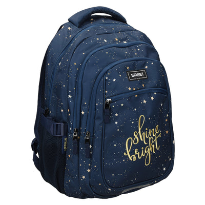 Round Infinity Stars Backpack 2 Zip Fit A4