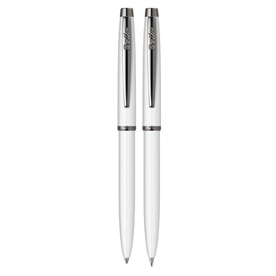 Ball Pen And Cluch Pencil White Set