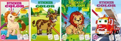 Colour And Sticker Book