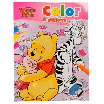 Disney Winnie The Pooh Color & Stickers