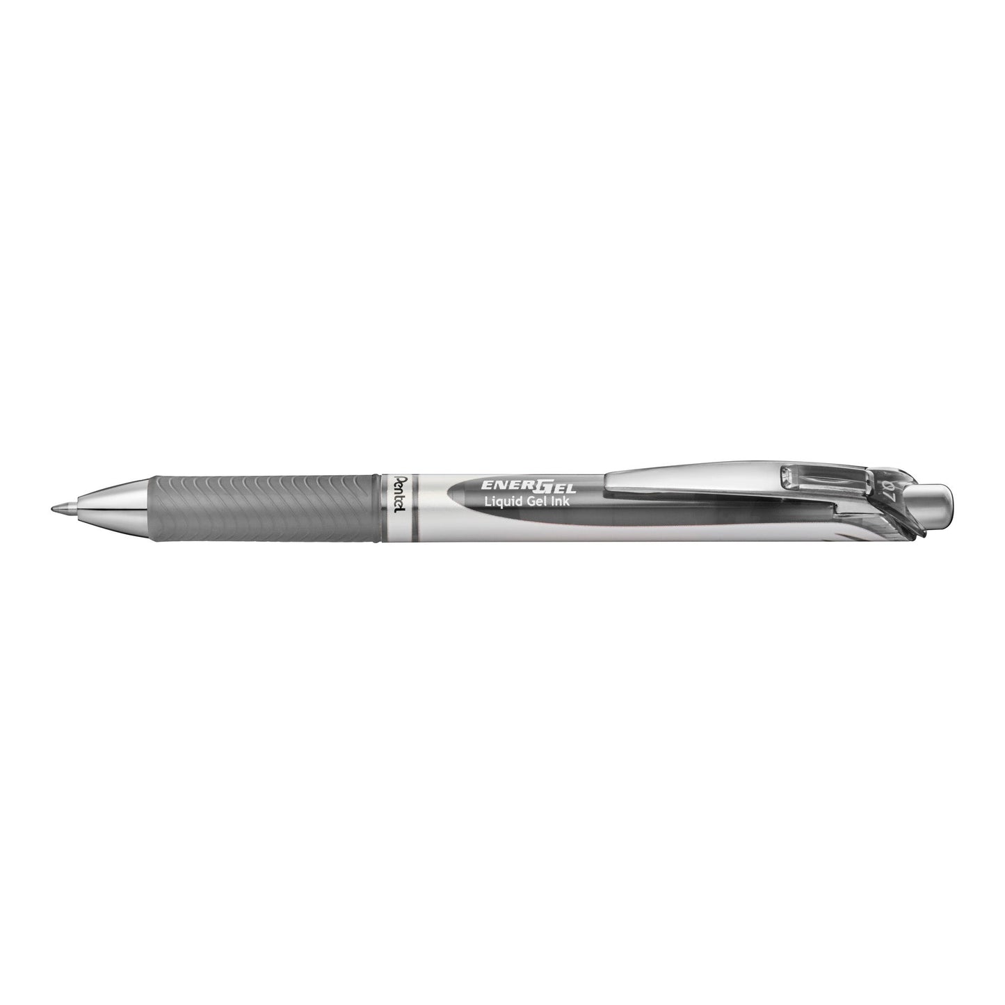 Pentel Energel 0.7Mm Retractable Liquid Gel Roller Pen - Grey Ink