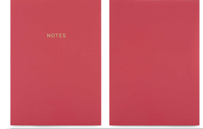 A5 Notebook Colour Block Red