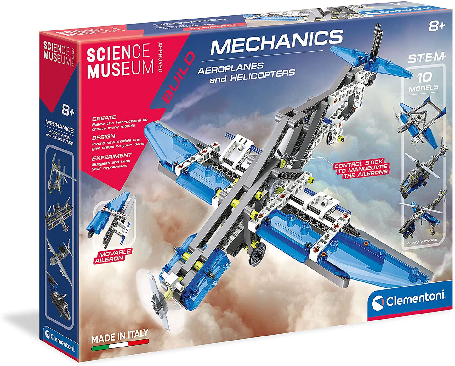 Clementoni Mechanics Laboratory Aeroplanes And Helicopters 10 Models
