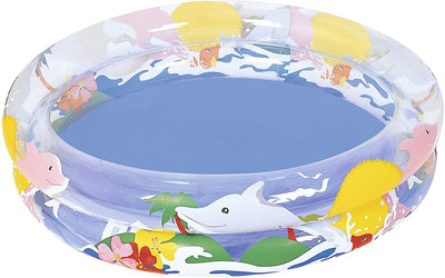 Bestway 3-Ring Transparent Sea Life Pool 249X53Cm