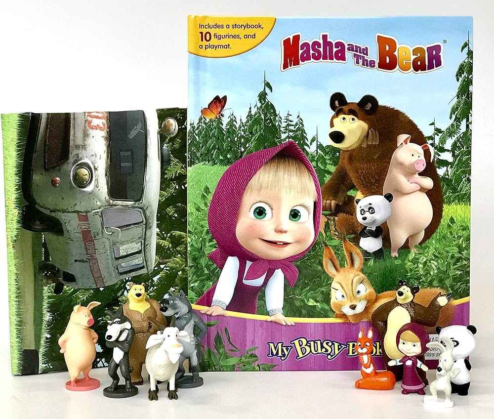 Masha & The Bear My Busy Books - 10 Figurines