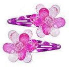 Pink Poppy Flower Hairclips