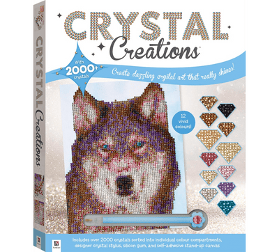Crystal Creations - Wolf In Snow With 6000 Crystals