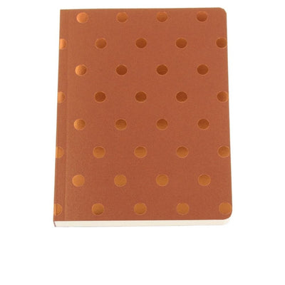 Shimmer Midi Polka - Copper A6 Notebook