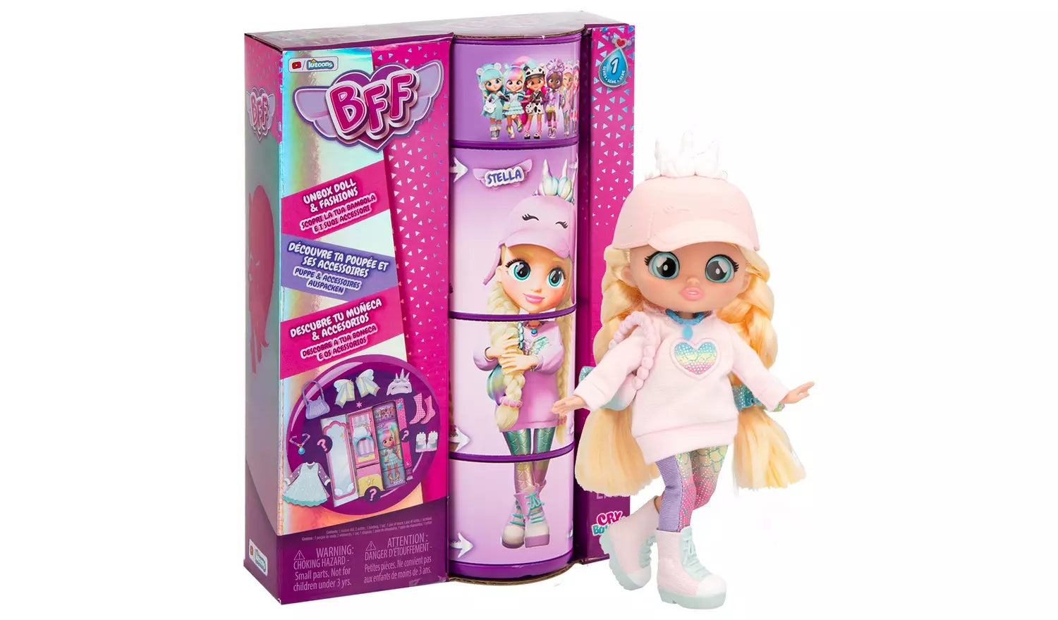 Cry Babies Bff Fashion Doll 8Inch - Stella