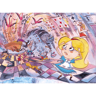 Book & 100Pc Puzzle Alice