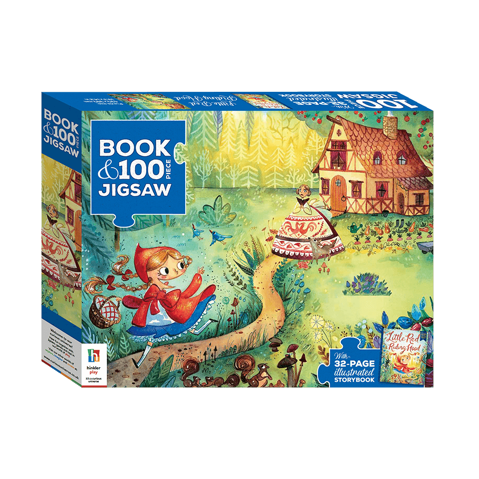 Book & 100Pc Puzzle Little Red