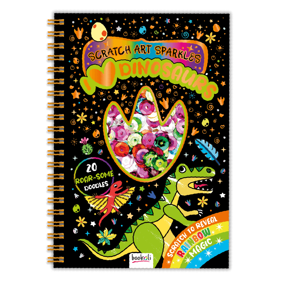 Scratch Art Sparkles - I Love Dinosaurs
