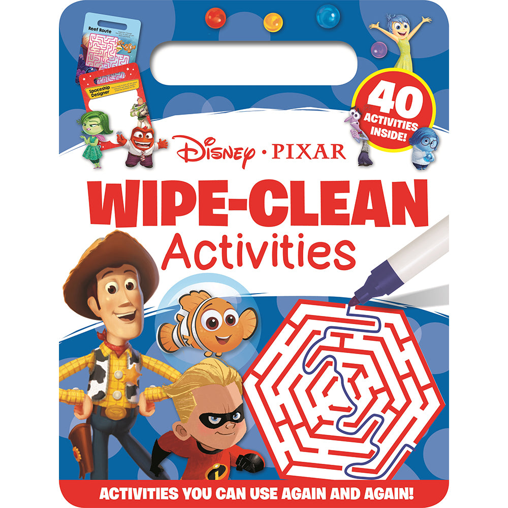 Au Activity Book Wipe Clean: Disney Pixa
