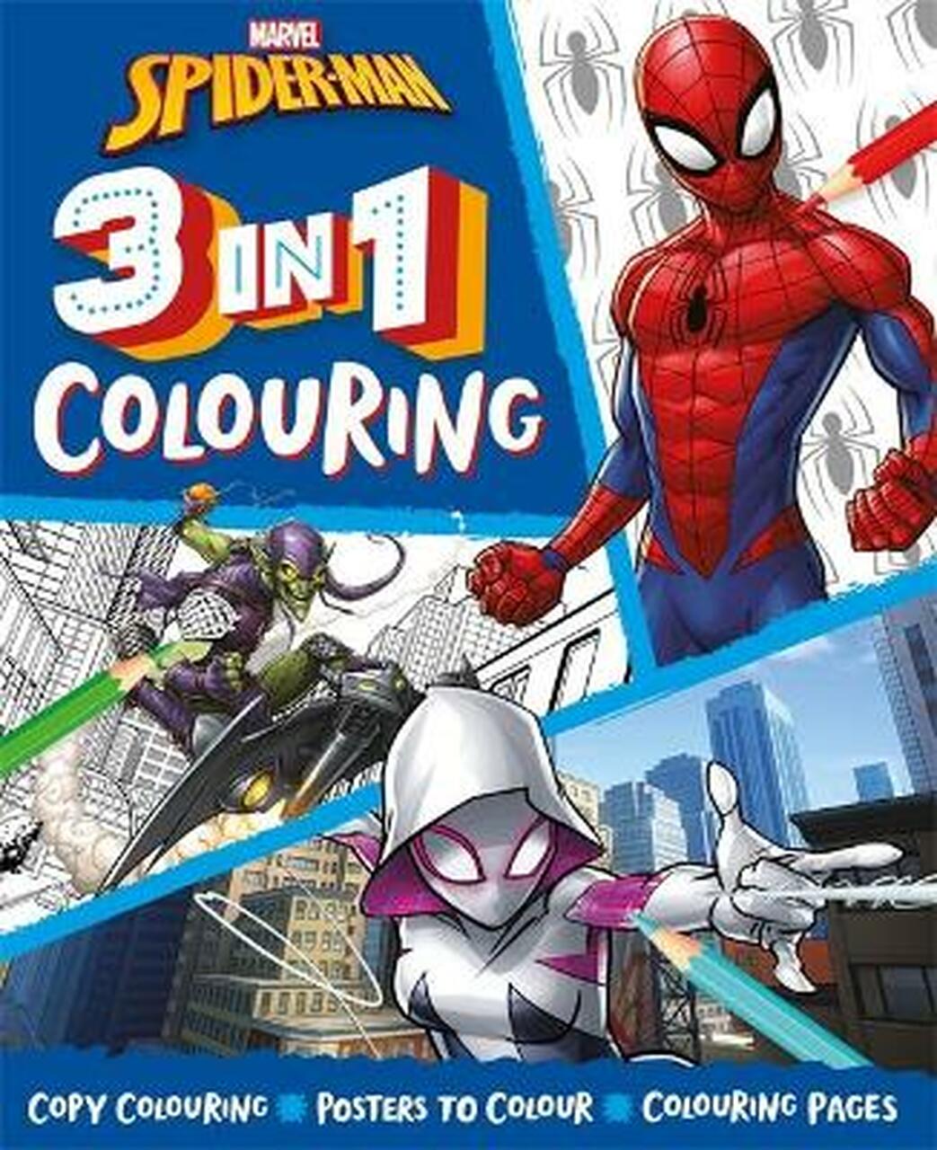 Marvel Spider Man 3 In 1 Colouring