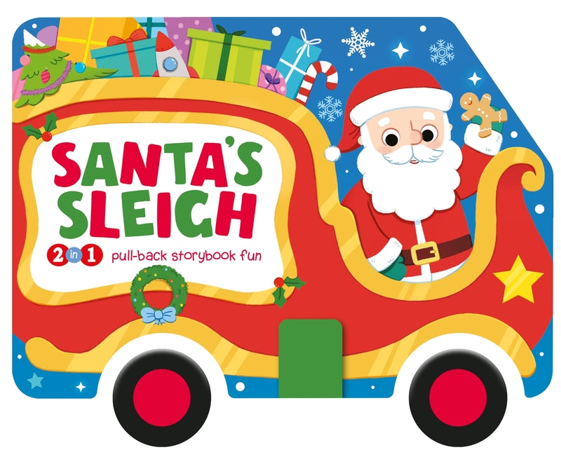 Santa S Sleigh 2 In 1 Pull Back Story Book