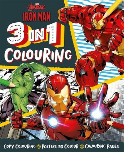 Avengers Iron Man 3 In 1 Colouring