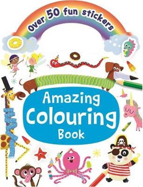 Amazing Colouring Book - Over 50 Fun Stickers