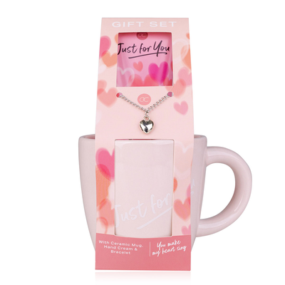 Just For You - Mug Hand Cream & Bracelet Gift Set