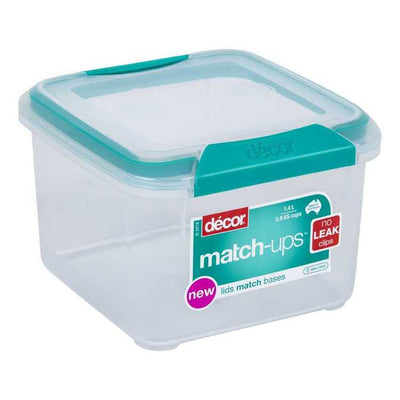 Match-Ups Clips 1.4 L Square Container