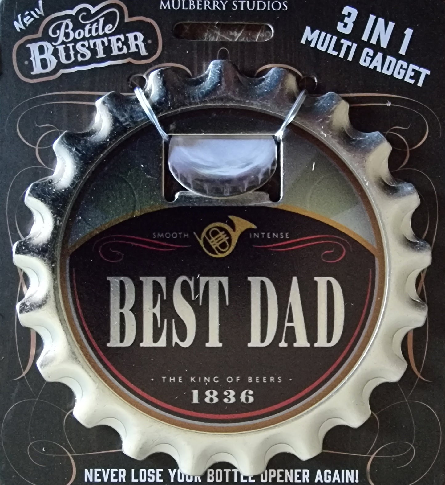Best Dad Bottle Opener, Fridge Magnet And Coaster