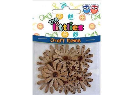 Kraft Beaded Daisies 10Pcs