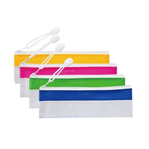 Pen Zipper Bag 4 Colours Astd