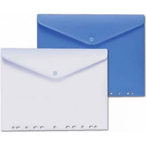Plastic Envelope A4 Punched W/Button