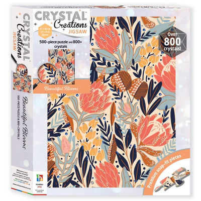 Jigsaw Puzzle X500Pcs - Beautiful Blooms And Over 800 Crystals