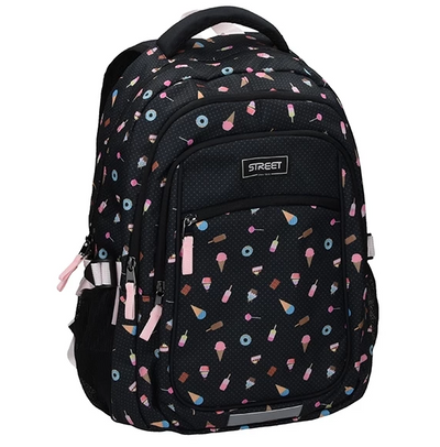 Round Infinity Sweets Backpack 2 Zip Fit A4