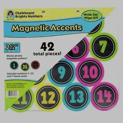 Magnetic Numbers 1 - 35 And 7 Blank