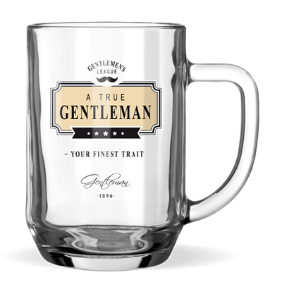 Beer Glass: A True Gentleman Your Finest Trait