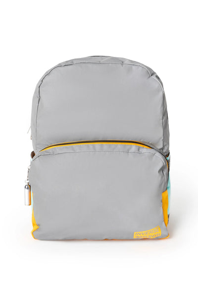 Campus Grey Backpack 1 Large Compartment Fit A4