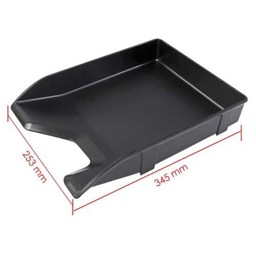 Plastic Desk Tray Solid Black