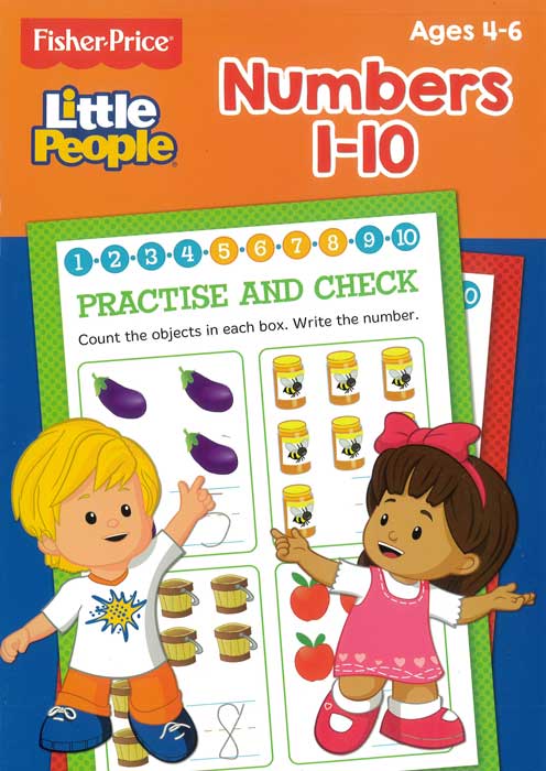 Colouring Bk: Fisher Price Numbers 1-10