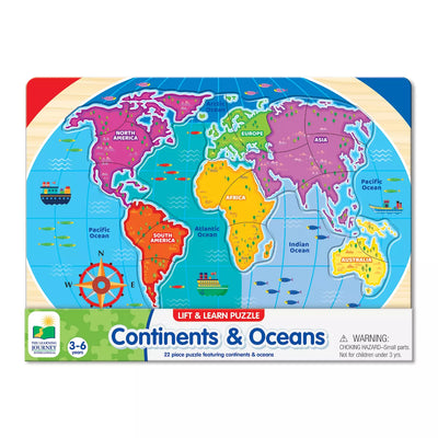 My First Lift & Learn Continents And Oceans Puzzle