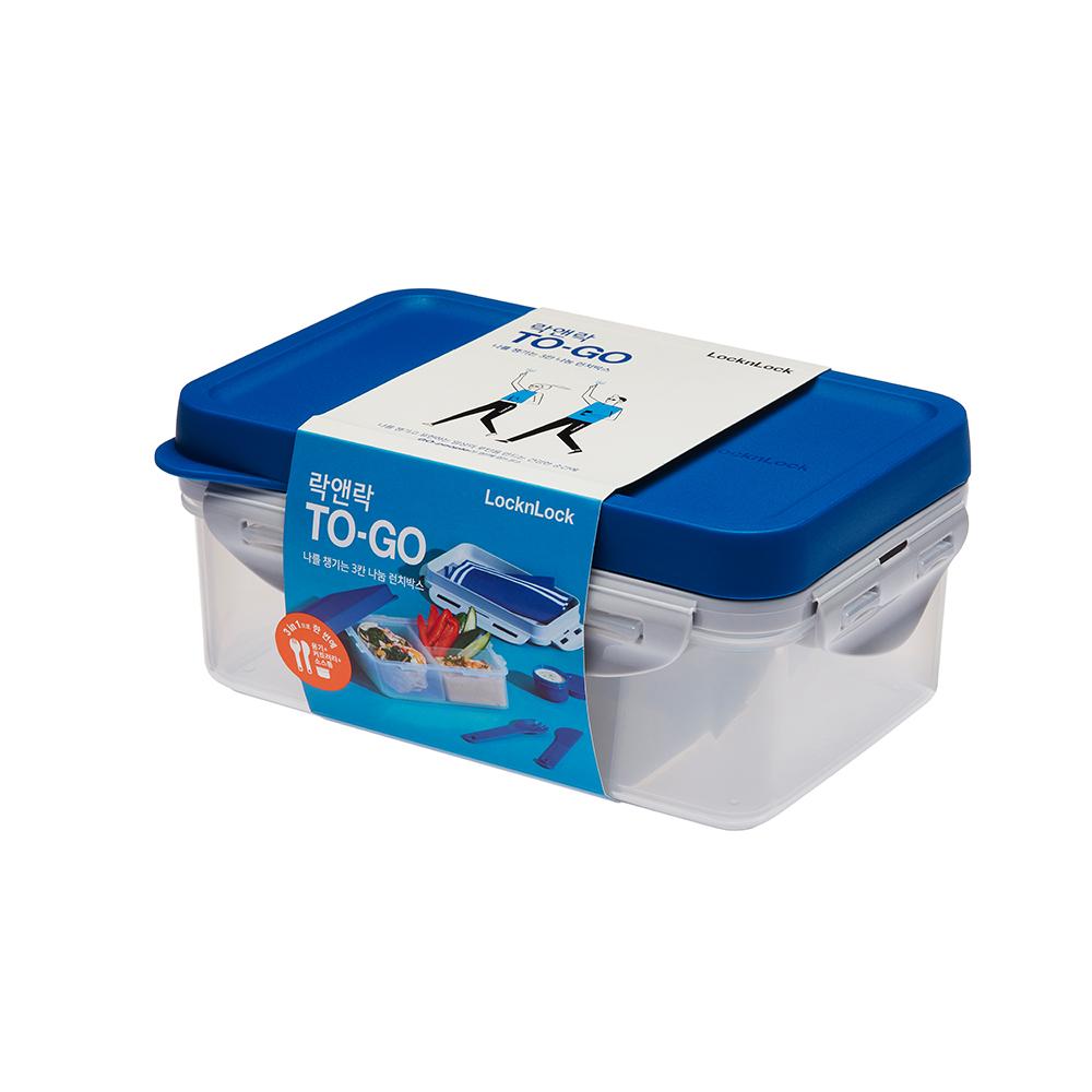 Locknlock To-Go 3-Section Lunch Box