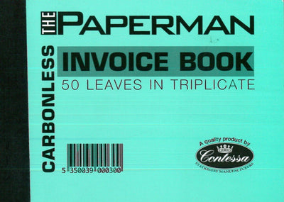 Invoice Book Triplicate