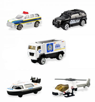 Metal Die-Cast 1:64 Police Vehicle
