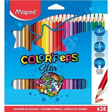Pencil Colours X24 Colour Peps Star
