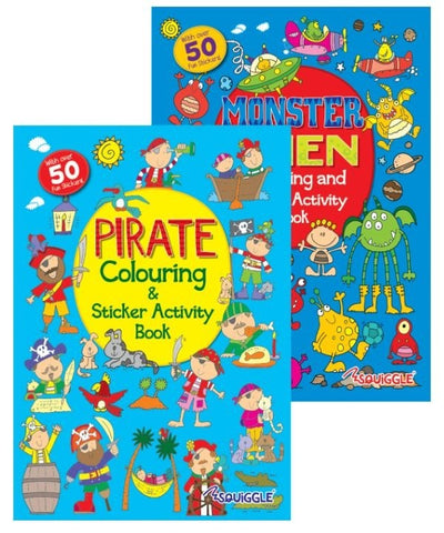 My Fun Sticker Activity Book Pirates Or Monsters