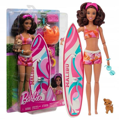Barbie Beach With Surfboard