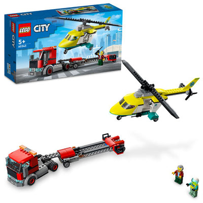 Lego City - Rescue Helicopter And Transport 60343