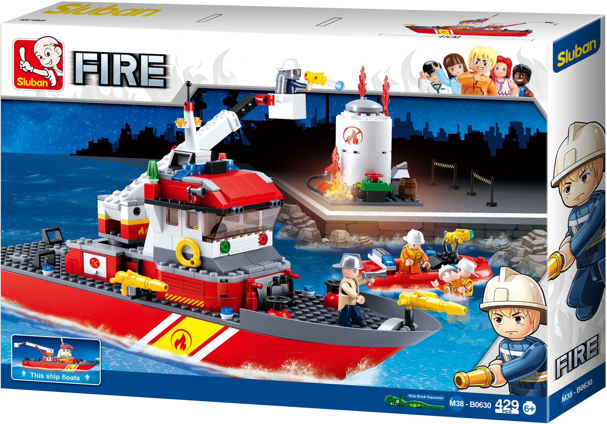 Fire Boat X 429 Pcs Bricks