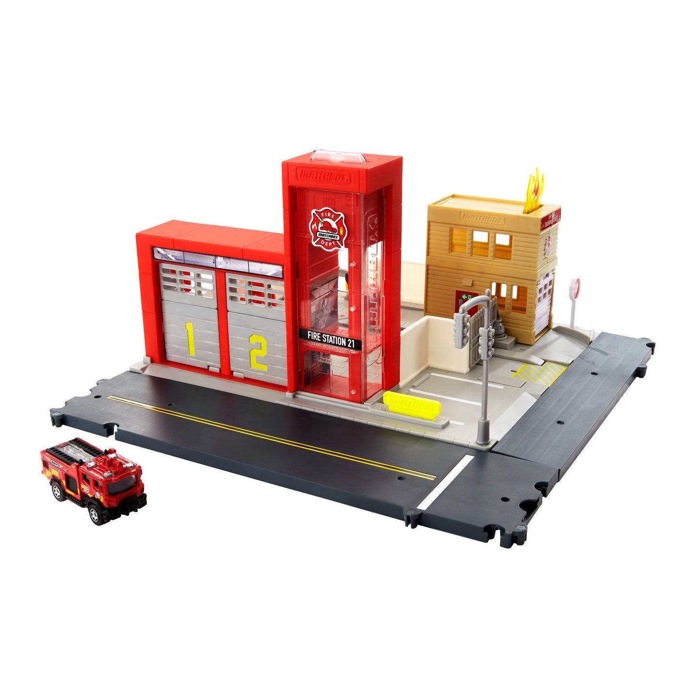 Matchbox Action Drivers Fire Station Rescue