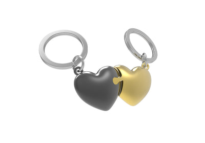 Puzzle Heart Key Ring