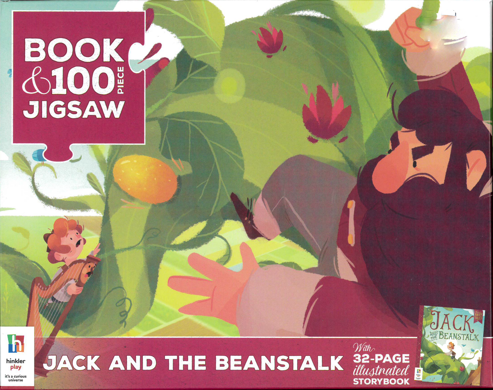 Book & 100Pc Puzzle Jack