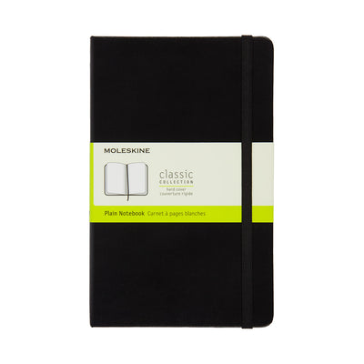 Notebook Plain Black Hard A5