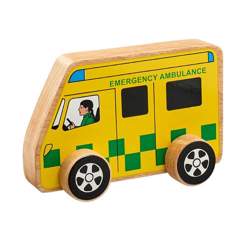 Wooden Friction Ambulance